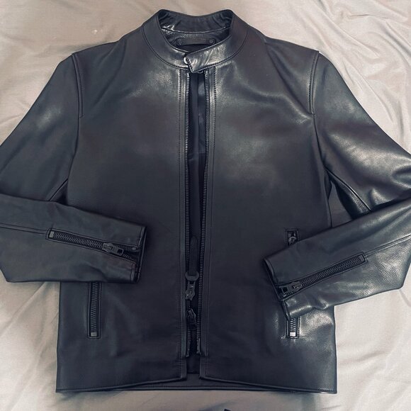Coach 85899 BLK Cow Leather jacket XS black MSRP $1000 - Picture 9 of 9